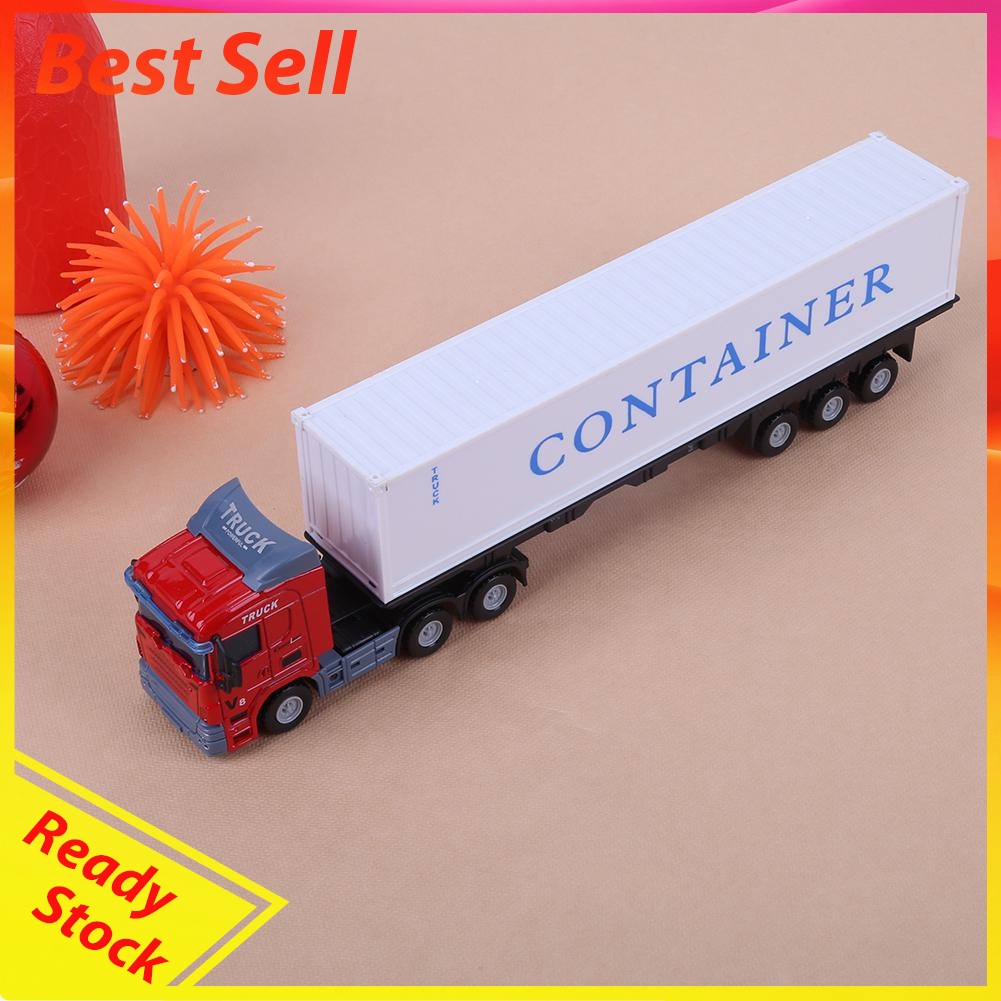 1:43 Alloy Construction Vehicle Model Simulation Container Truck Model Toy