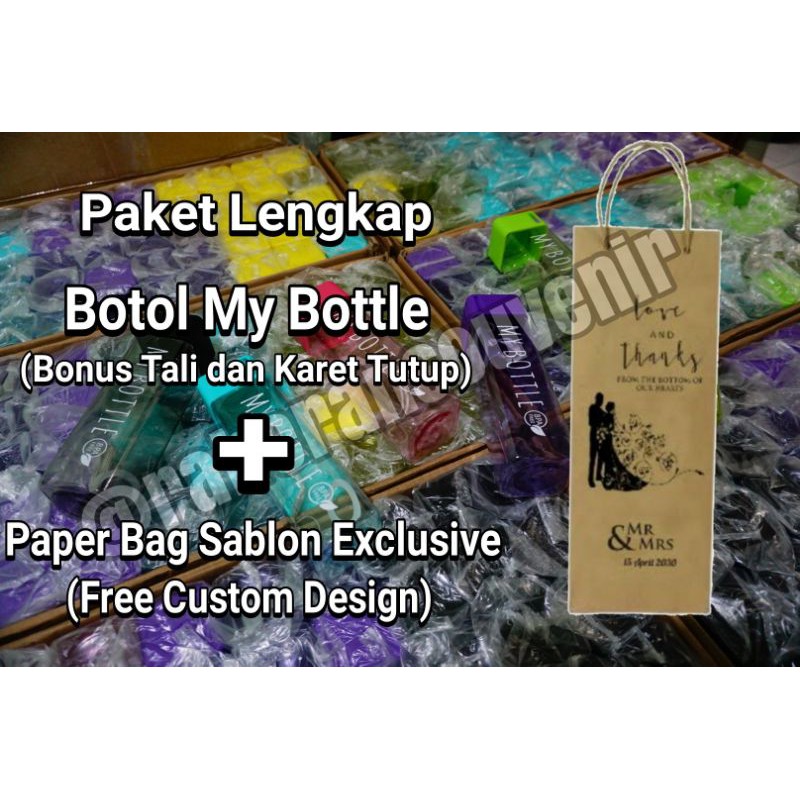 Souvenir My Bottle Mybottle Kotak Plus PaperBag