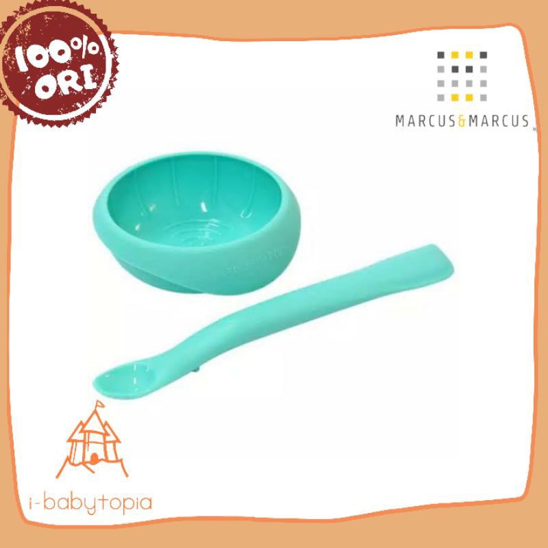 Marcus n Marcus masher with soft spoon and bowl set