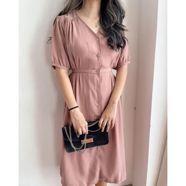 (ABLECOUTURE) 8-815 DRESS | MIDI SLIT DRESS | DRESS KOREA | DRESS SOPAN | DRESS ACARA FORMAL | DRESS