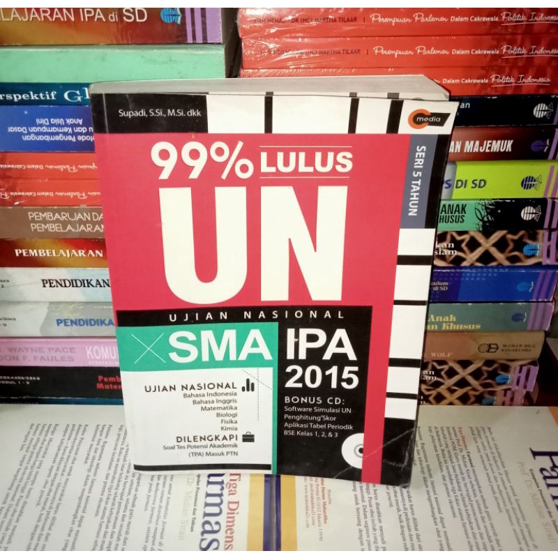 ORIGINAL BUKU 99% LULUS UN SMA IPA 2015 MINUS CD-0
