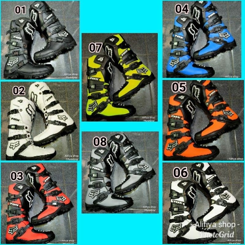 CUCI GUDANG Sepatu Cross Lokal Sepatu Trail Adventure Sepatu Trabas Putih Full