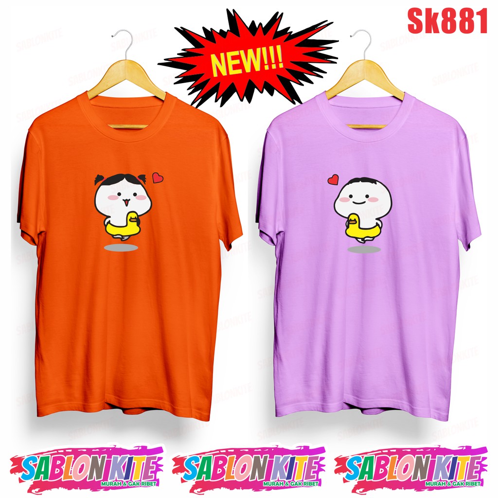 MURAH!!! KAOS PENTOL BEBEK CEWE / COWO BISA COUPLE UNISEX SK881