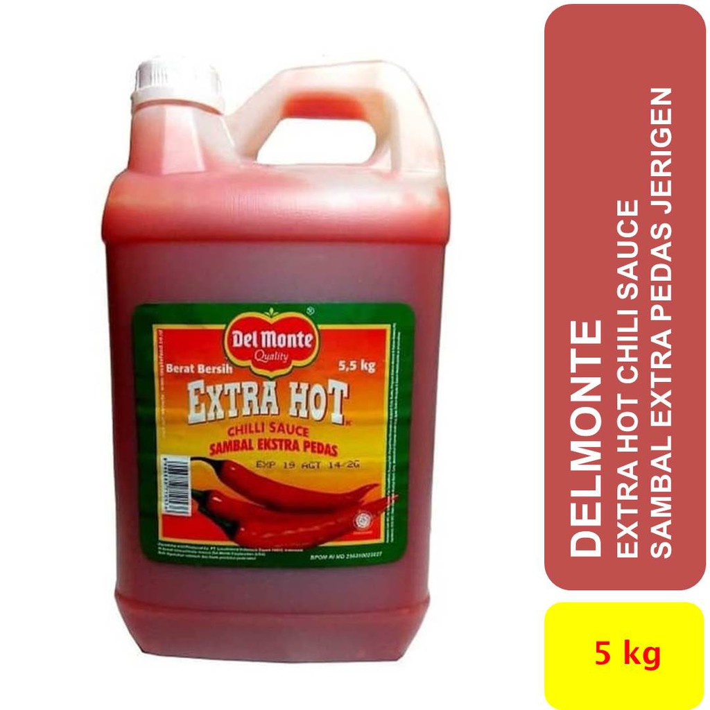 

Saus Sambal kemasan Jerigen 5,5 kg merk DEL MONTE