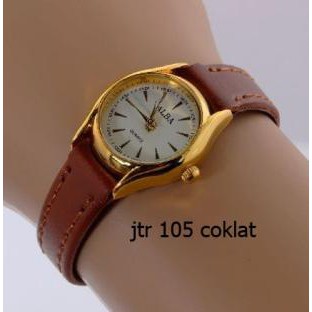 PROMO JAM TANGAN ALBA WANITA / JTR 105 COKLAT TERLARIS