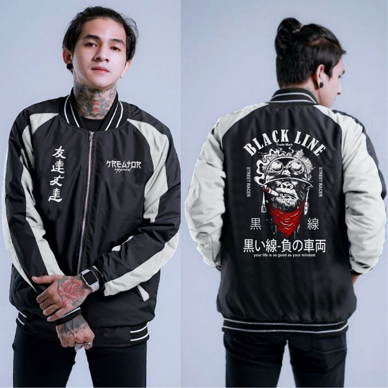 jaket sukajan jepang murayama gorilla sukajan jepang jaket varsity baseball