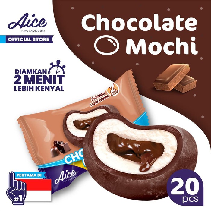 

Aice Ice Cream Mochi Coklat Es Krim 20pcs