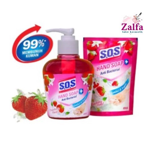 SOS Hand Wash / SOS Sabun Cuci Tangan Botol / Refill