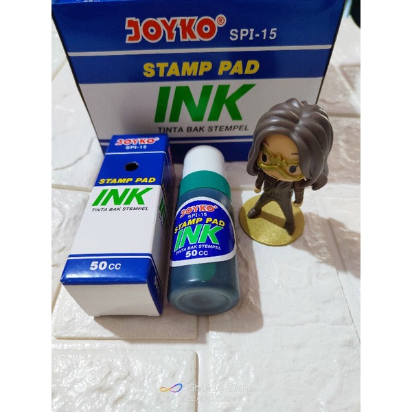 

1 BOTOL = 50CC!!Stamp pad ink/tinta stempel 50cc warna hijau / tinta cap stempel joyko