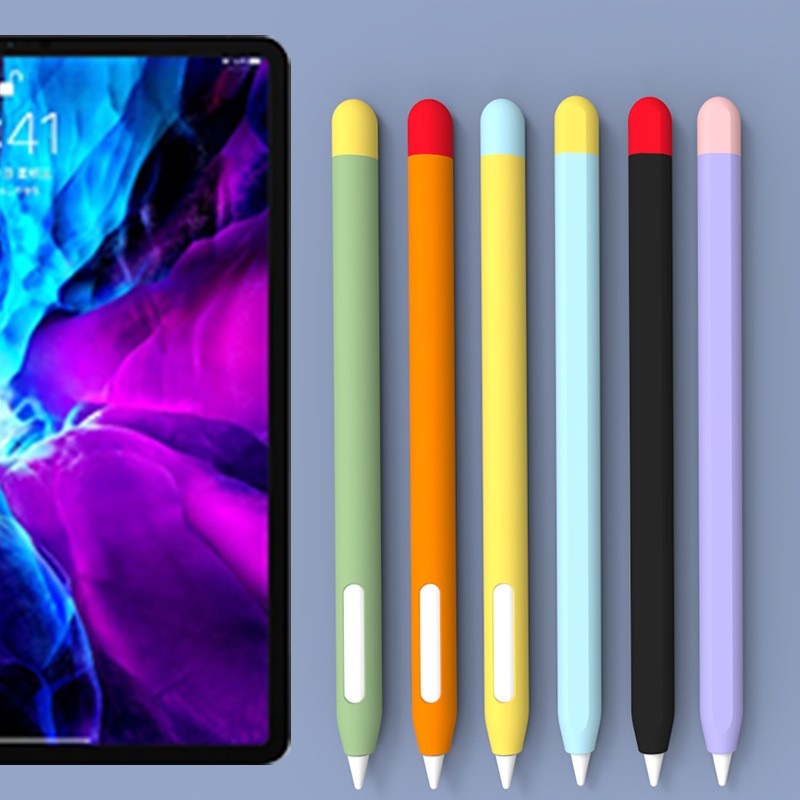 Soft Silicone Case Untuk AP Pensil 2pen Case/Ipad Stylus Non-slip Pelindung Shell Case Cover (Tanpa Pulpen)