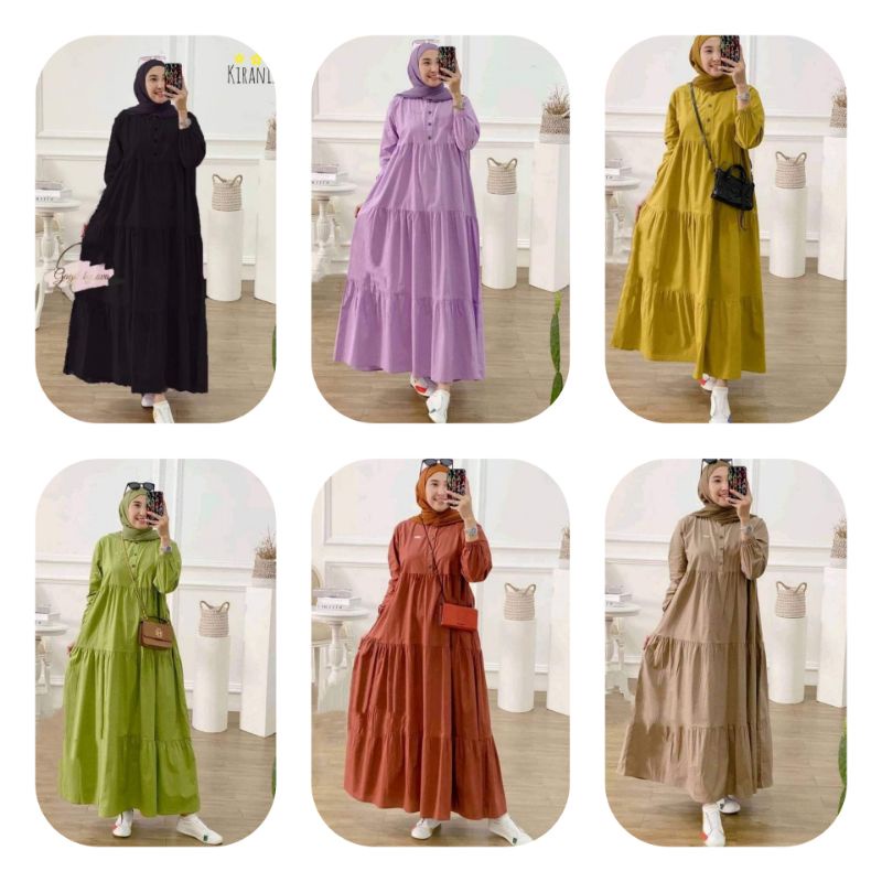 KIRANIA SEMI DRESS KATUN RAYON// DRESS JUMBO PAKAIAN KASUAL