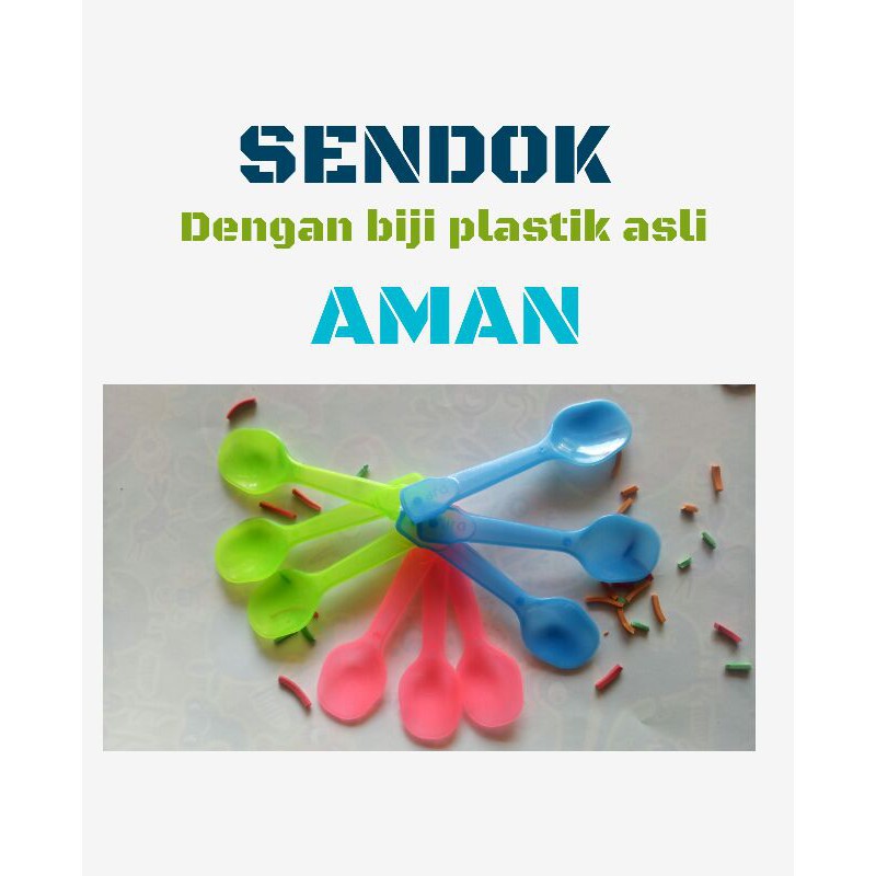 sendok jelly sendok ice cream es krim jelli kecil plastik aman murah higinis