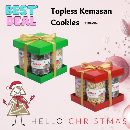 

[10PCS] Kotak, Dus, Box Kue Kering, Packaging Jar, Toples Kemasan Cookies