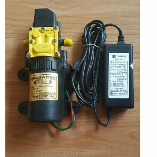 Pompa air dc 12v plus adaptor 3 amper mesin steam mini portable Stim stim