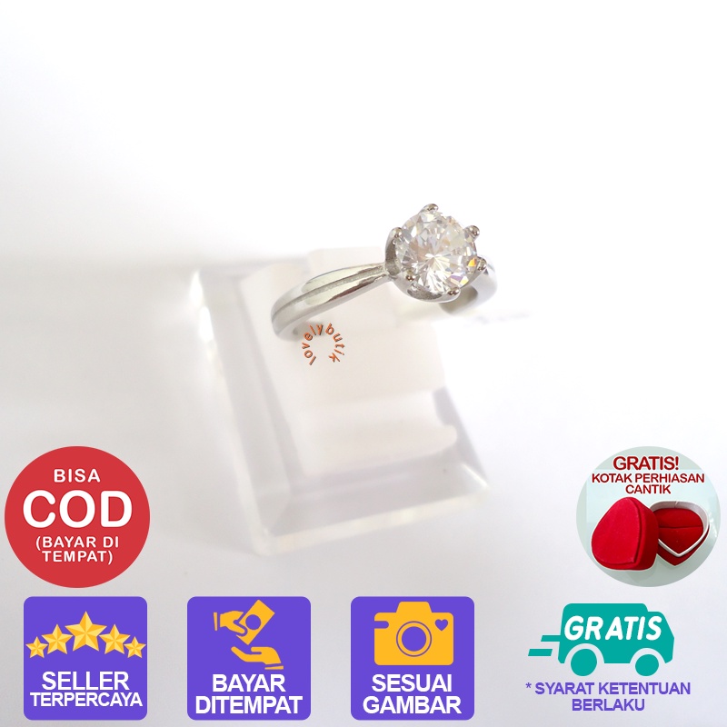 Lovelybutik Angelonia Cincin Titanium Wanita