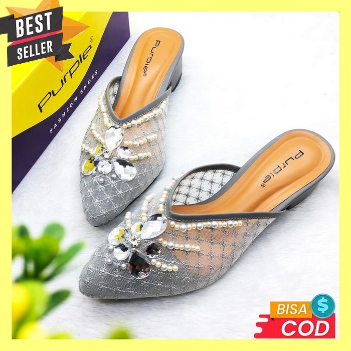 Raya Sandal Wanita Heels Piramid,R007 Sandal Hak Tahu 3 Cm Hils Wanita Import Haihils Kondangan Sand