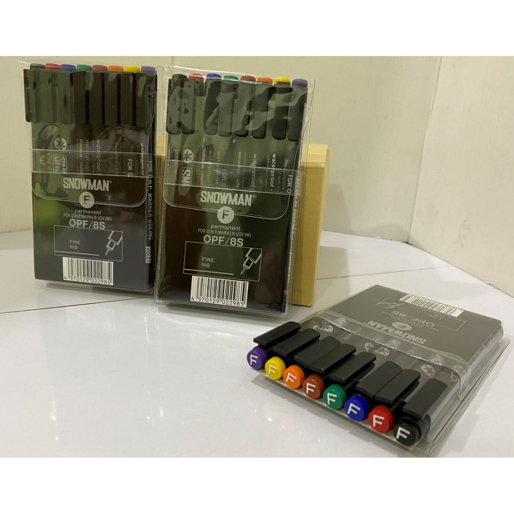 

Spidol Snowman OHP OPM/ OPF set 8