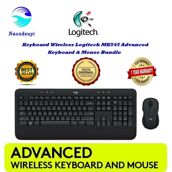 Keyboard Wireless Logitech MK545 Advanced Keyboard & Mouse Bundle