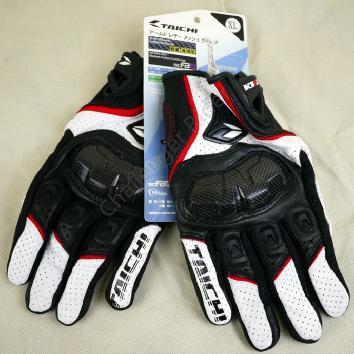 Taichi Sarung Tangan Motor RST 390 Motor Full Finger Gloves Kulit Bahan Serat Karbon Dukung COD