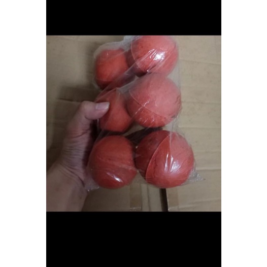 RE Bola Kasti Merah Kualitas Bagus Premium Per 6 Pc
