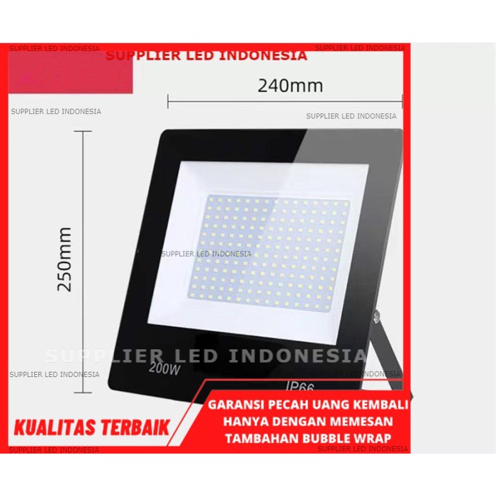 LAMPU SOROT 200 WATT LED 200WATT / LAMPU TEMBAK LED 200W / LED FLOODLIGHT SMD OUTDOOR 200 W