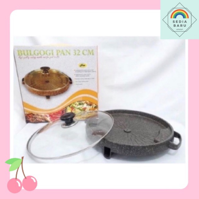 Bulgogi pan 32 cm panggangan beef bulgogi Grill pan Moegen
