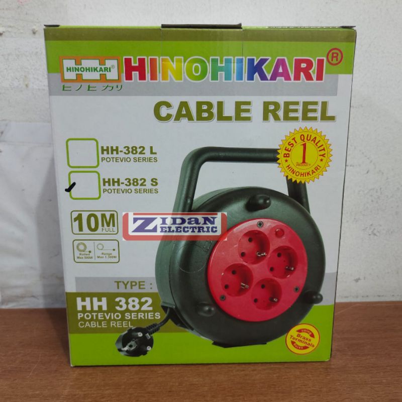 Kabel Roll / Kabel Box HINOHIKARI 10 Meter, Kabel Tembaga Murni