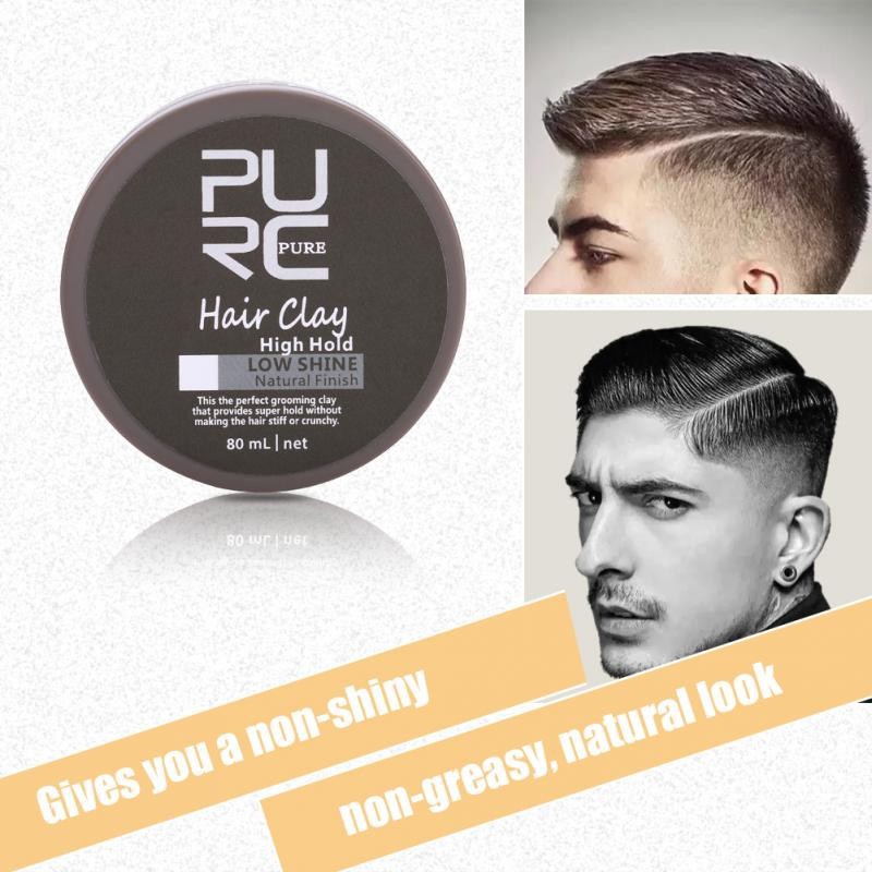 Men Hair Cement Clay Hair Styling Wax High Hold Natural Low Shine
