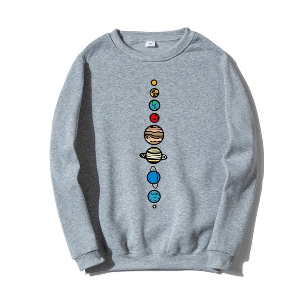 ASTRONOMI Basic Sweater II ASTRONOMI Sweater Crewneck II Sweatshirt SIZE M - XL ( Pria &amp; Wanita / Anak &amp; Dewasa )