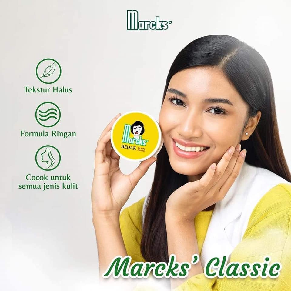 MARCKS Bedak Tabur Beauty Powder Classic 40gr