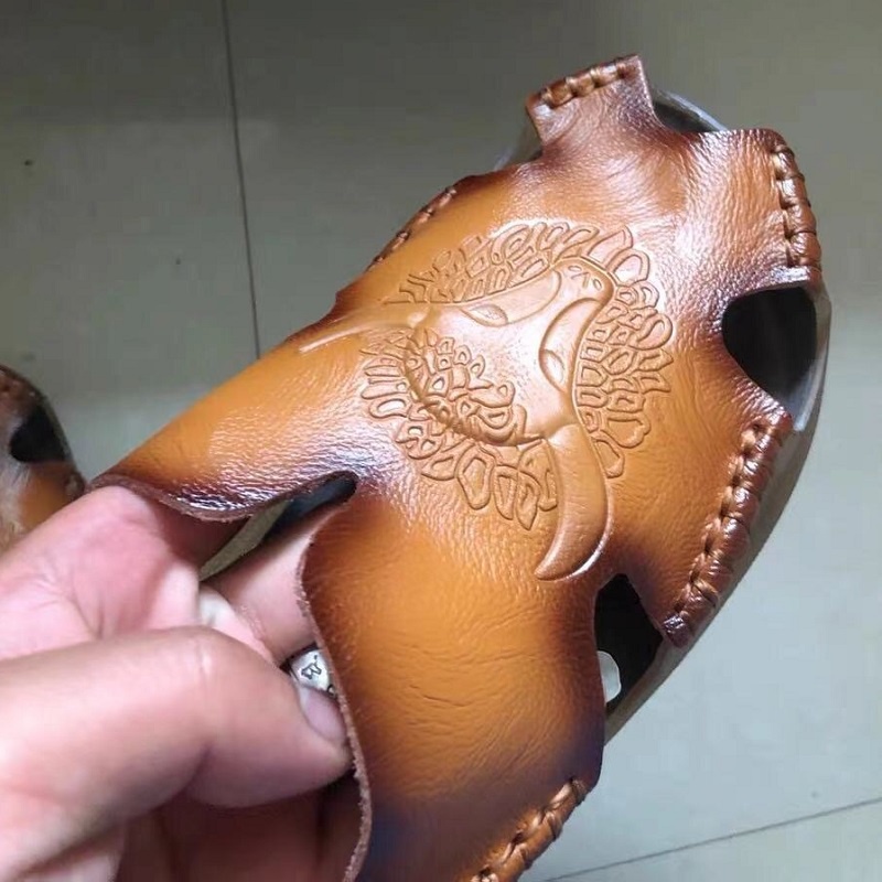 COD Sepatu Sandal Slide Pria Gunung Casual Pria Sandal Hiking Kulit Asli Original/Sandal Slide Impor Keren t 021