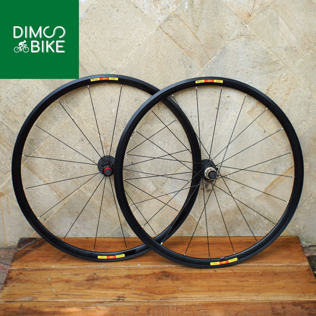 Wheelset Rujixu 30mm DTXT 700c Full Black Ultralight not mavic koozer