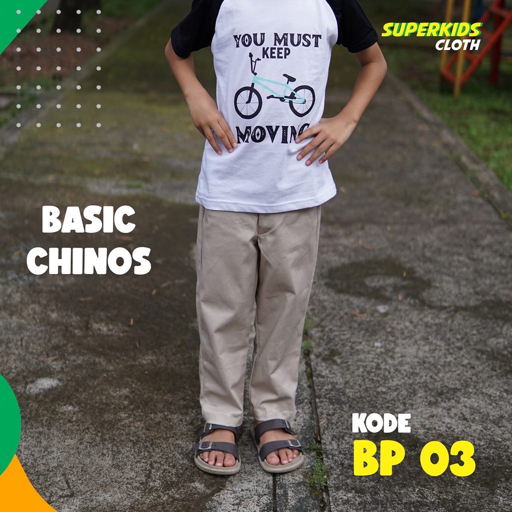 Celana Anak Laki Laki Chinos Chino / Celana Anak Cowok Basic Superkids Cloth Panjang 1 - 10 Tahun