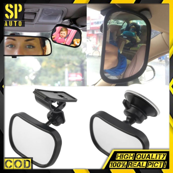 2 in 1 Kaca spion mobil Tambahan Spion dalam mobil Baby Mirror Rearview SH145