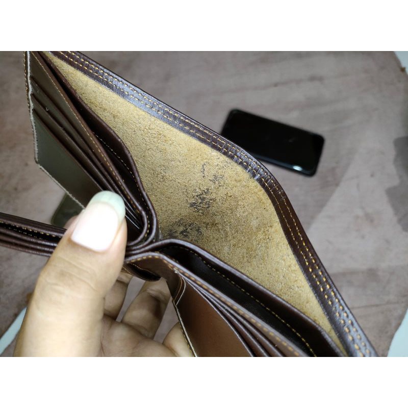 Dompet Kulit Pria 3 dimensi in1 100% kulit sapi asli