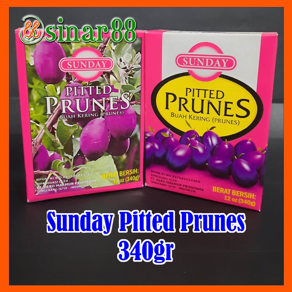 

Sunday Pitted Prunes 340gr (Buah Prunes)