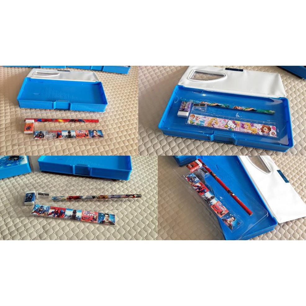 

PROMO DUSGRIP KOTAK TEMPAT PENSIL ANAK FROZEN SPIDERMAN AVENGERS CARS BIRU DISKON