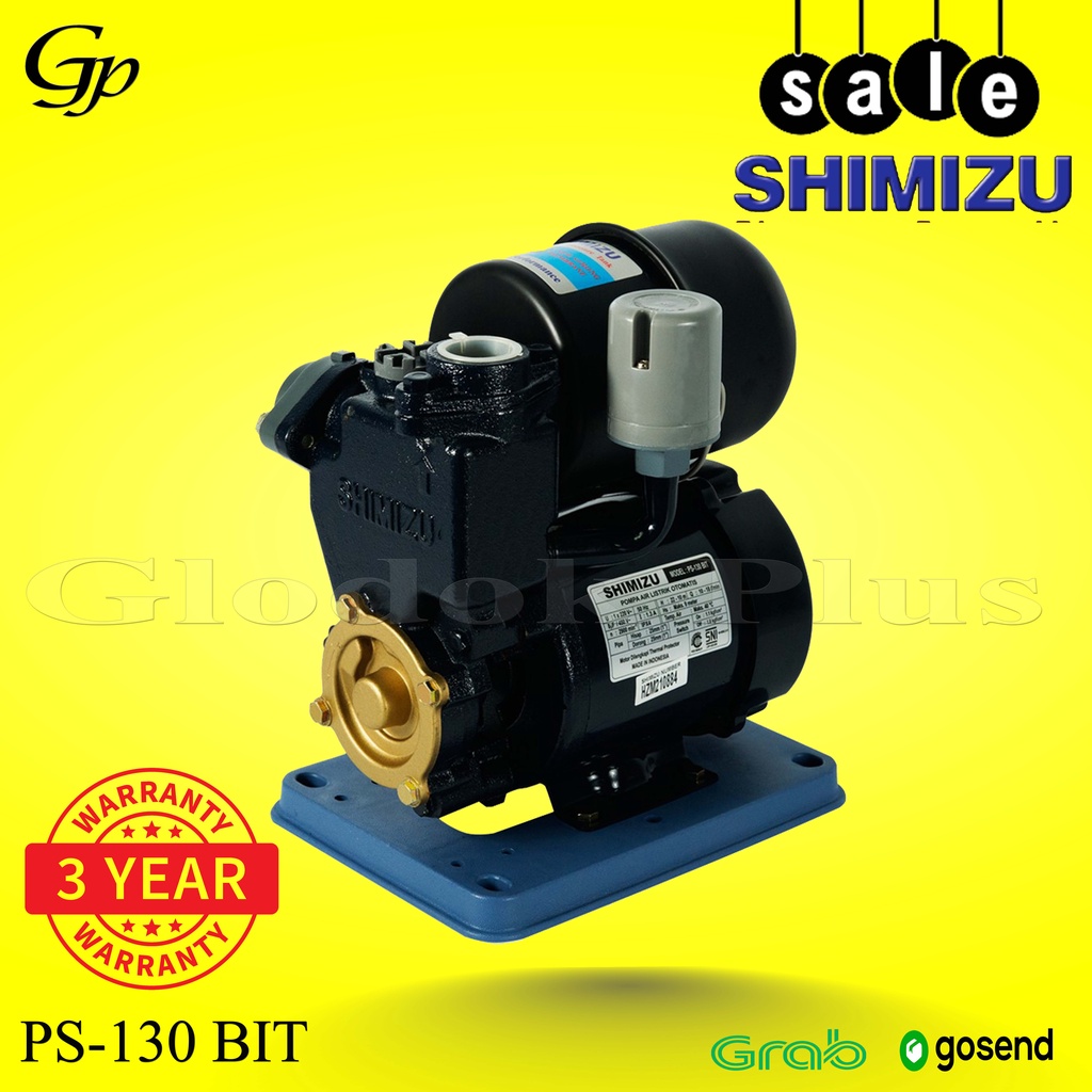 Pompa Air Shimizu otomatis listrik PS 130 bit 130bit ps130 ps130bit