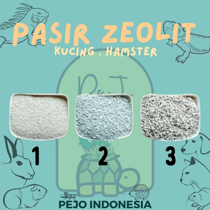 Pasir Zeolit Karungan 25kg Pasir Kucing Hamster Landak Mini