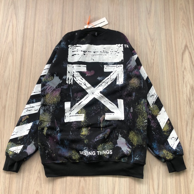 CREWNECK OFF WHITE GALAXY / JAKET OFF WHITE / SWEATER OFF WHITE