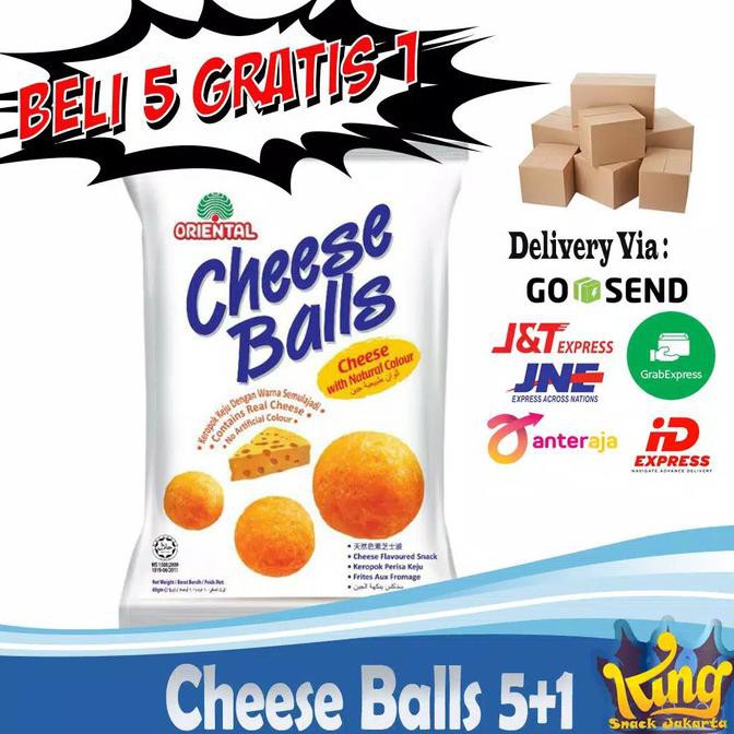 

Restock Cheese Balls 60 Gram Snack Oriental Import Malaysia