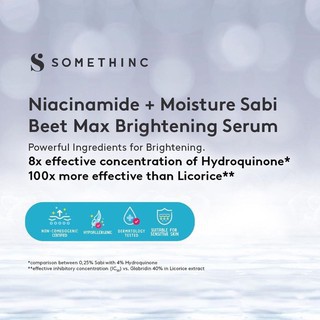 ★ BB ★SOMETHINC 5% Niacinamide + Moisture Sabi Beet Serum |10% Niacinamide + Moisture Sabi Brighteng