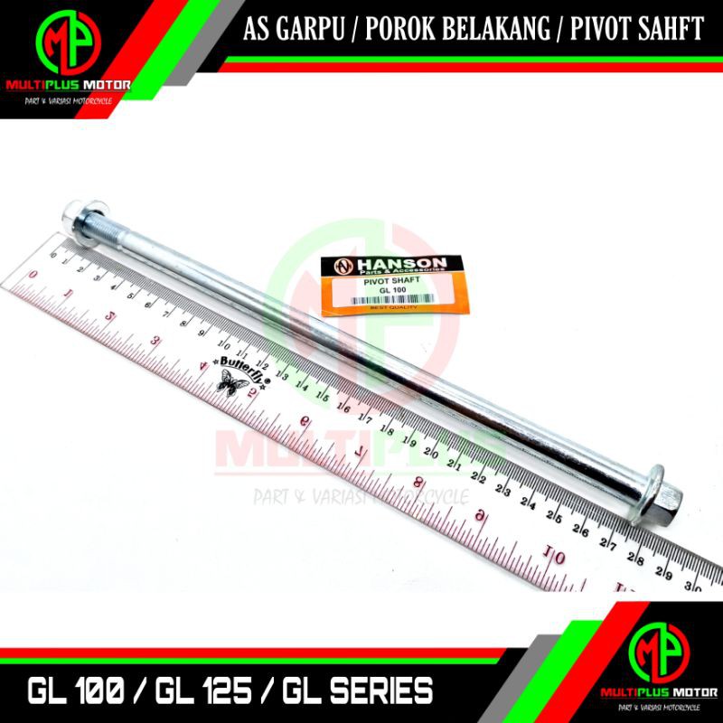 As porok garpu garbu belakang As swing arm arem belakang As pivot shaft GL100,GL 100,GL 125,GL SERIS