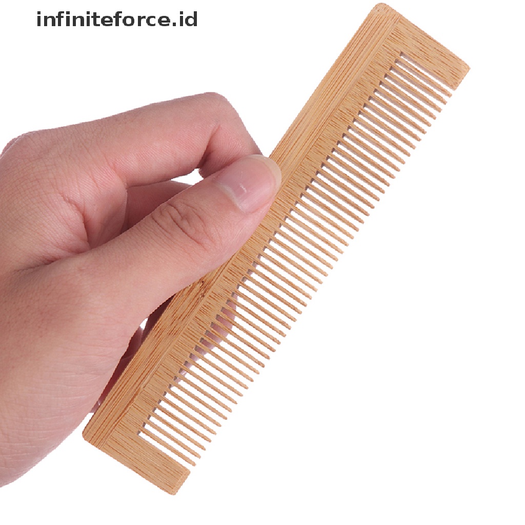 Infiniteforce.id 1pc Sisir Pijat Kulit Kepala Bahan Kayu Bambu