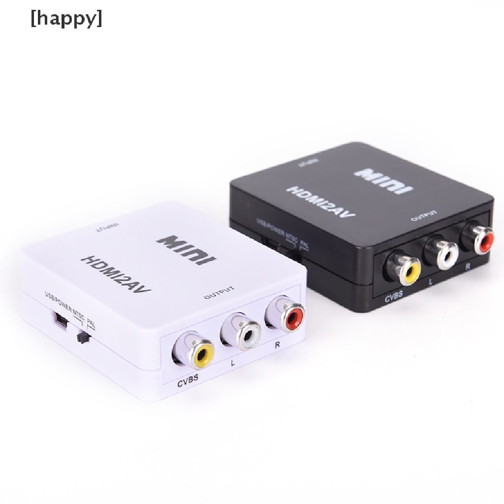 Ha Adapter Konverter Video Hdmi Ke Rca Av / Cvbs Hd 1080p Mini