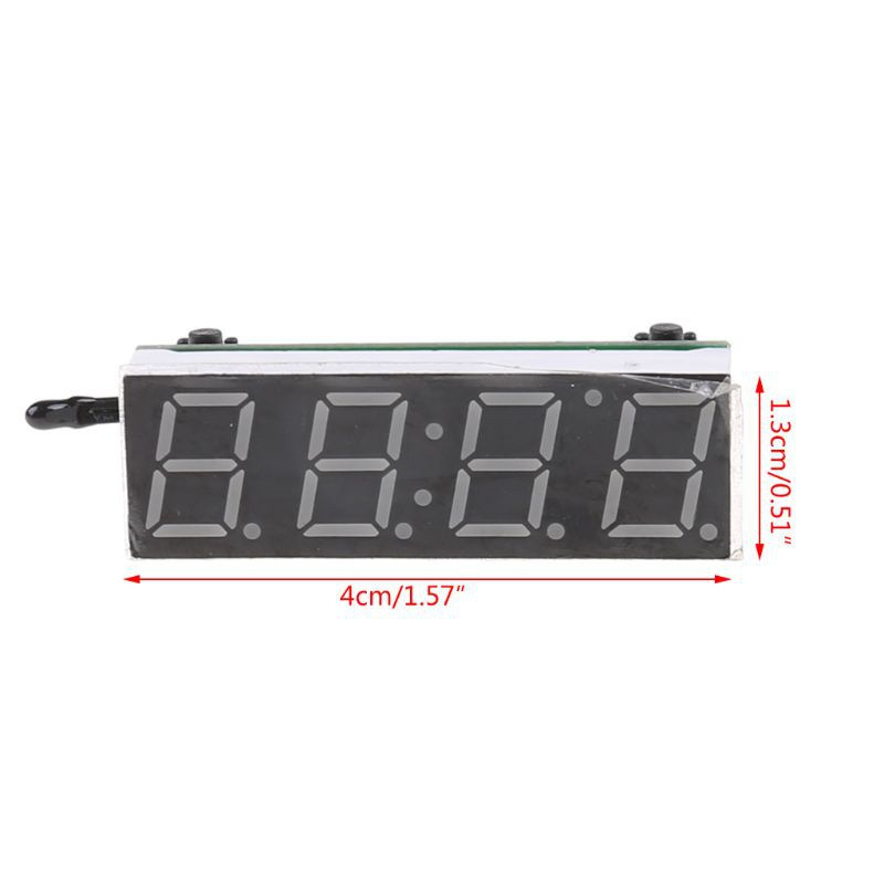 CRE  Digital Car LED Electronic Clock Time Temperature Voltage 3 in 1 Meter 12V 5-20V