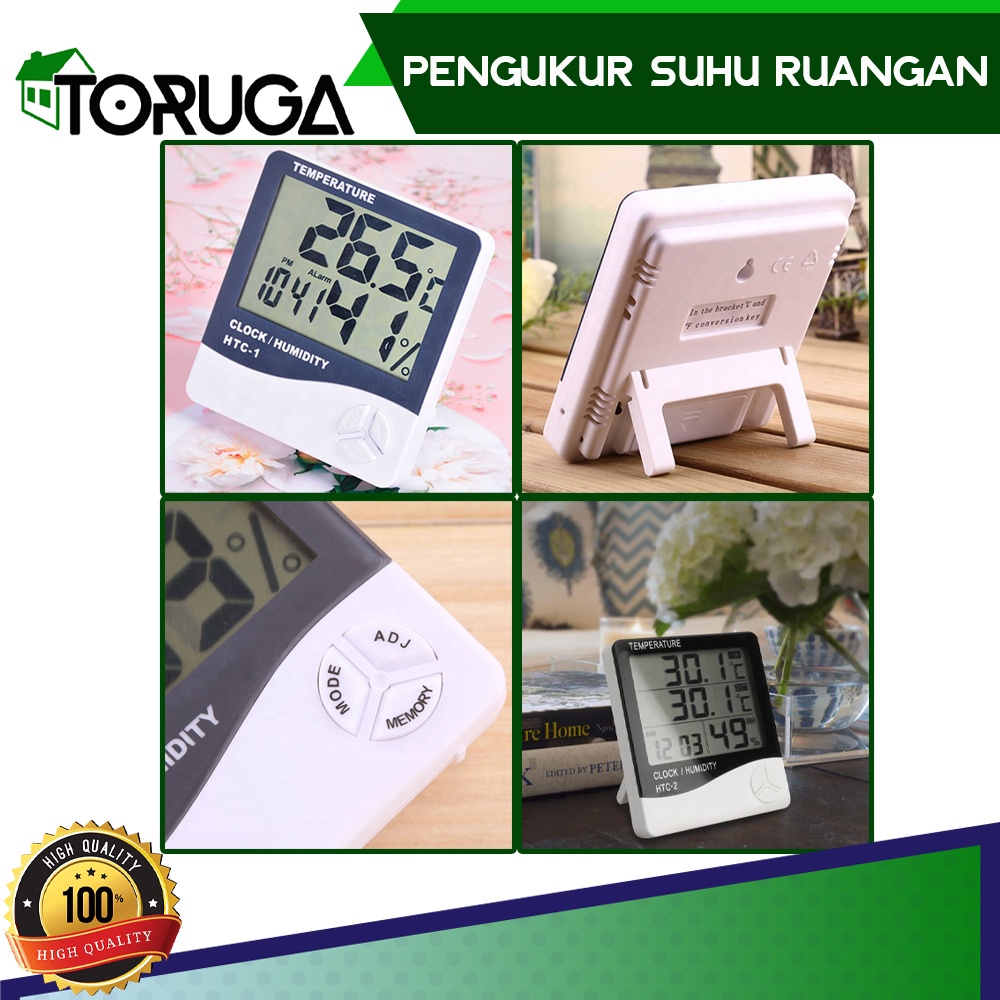 Alat Pengukur Suhu Ruangan Termometer hygrometer Ruang Digital Jam thermometer in out