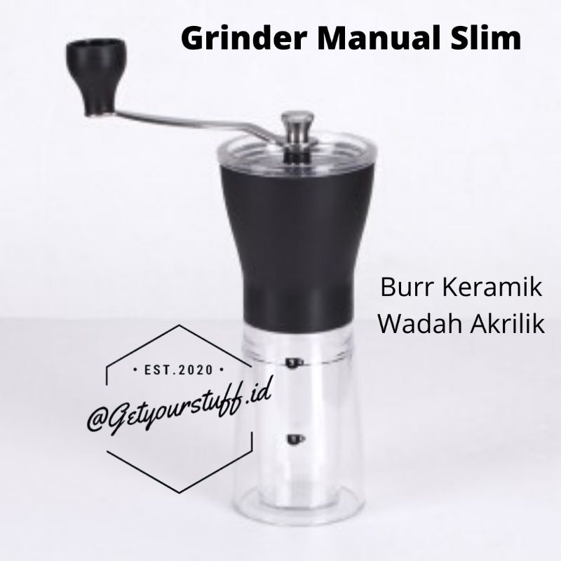 Grinder Manual Slim Burr Keramik Import