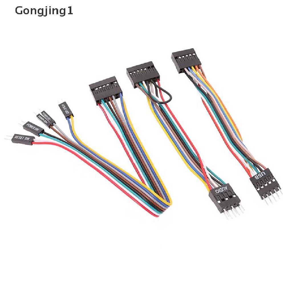 Gongjing1 3Pcs / set Kabel Audio USB Untuk Lenovo