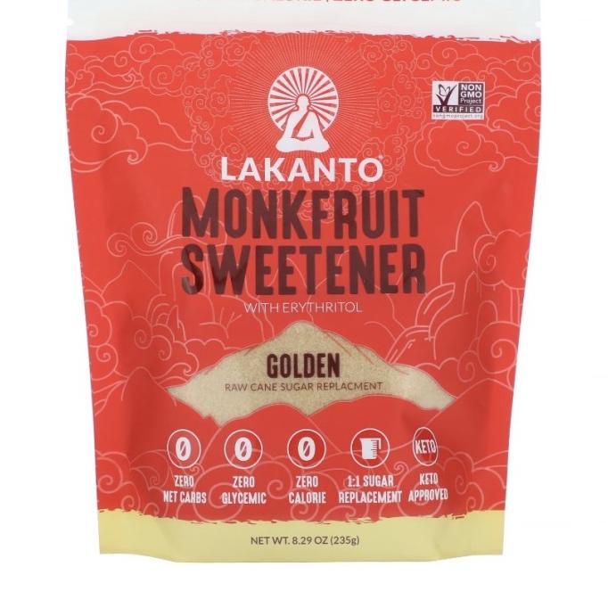 

LAKANTO MONKFRUIT 1:1 SUGAR SUBSTITUTE, NON GMO, GOLDEN 235 GRAMS
